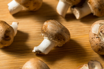 Raw Brown Organic Baby Bella Mushrooms