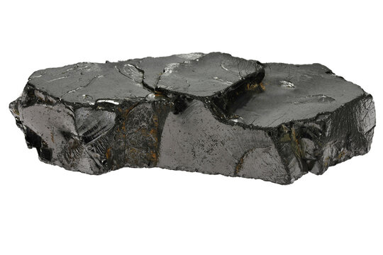 elite shungite from Karelia, Russia isolated on white background