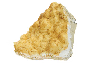 thomsonite from Arensberg, Germany isolated on white background