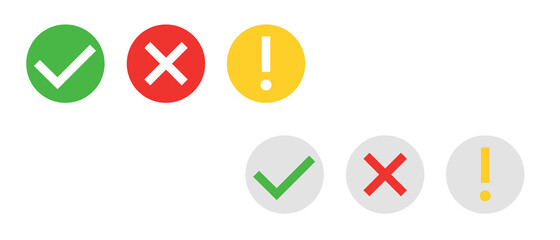 Set of Сheck mark icon. Vector