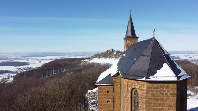 G&uuml;gel bei Sche&szlig;litz im Winter