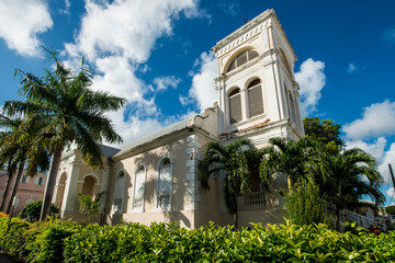 Fototapeta na wymiar Lord of Saboath, Historic Lutheran Church, Christiansted, St. Croix, US Virgin Islands.