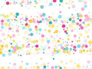 Bokeh confetti circles decoration holiday background.