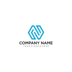 Letter N line logo design. Linear creative minimal monochrome monogram symbol. Universal elegant vector sign design. Premium business logotype. Graphic alphabet symbol for corporate business identity