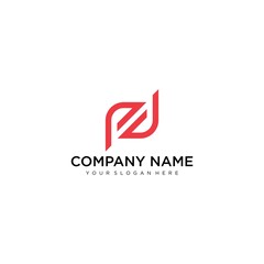 Letter PD line logo design. Linear creative minimal monochrome monogram symbol. Universal elegant vector sign design. Premium business logotype. Graphic alphabet symbol for corporate business identity