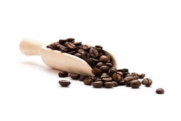 Coffee spoon isolated on white background