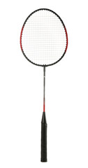 Badminton racket isolated on white. Sport equipment