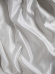 Closeup of shiny silk fabric
