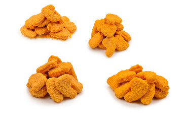 Nuggets isolated on a white background.