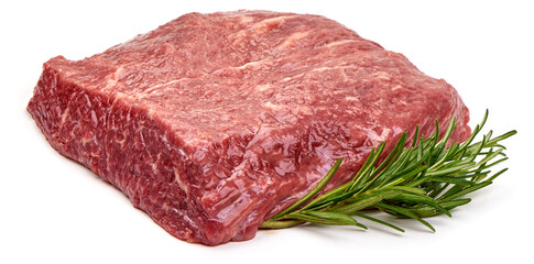 Beef meat, isolated on white background