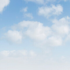 Soft white clouds in blue sky background