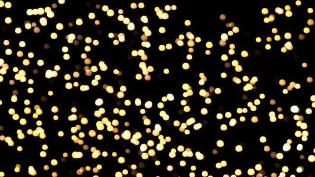 Magical Lights Looping Video Background With Beautiful Out Of Focus Golden Lights