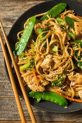 Homemade Asian Chicken Noodle Stir Fry