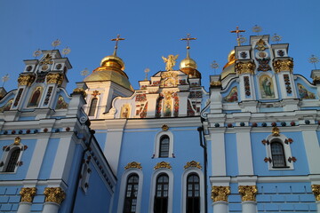 Fototapeta na wymiar St. Michael's Golden-Domed Monastery in Kiev, Ukraine