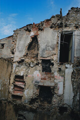 glimpse of a destroyed village in southern Italy