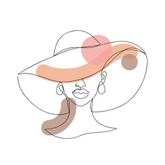 Abstract image of a woman with stains.