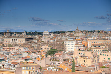 Obraz premium Classic Skyline from Gianicolo Hill, Rome