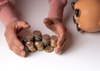 euros saved in the pig bank