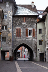 Fototapeta na wymiar Porte Saint-Clair, Annecy, Haute-Savoie, France