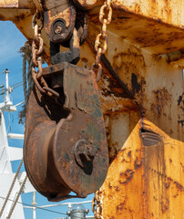 Rostiger Flaschenzug