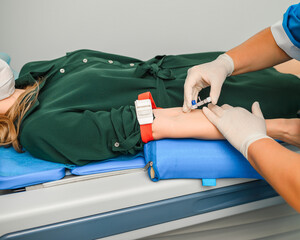 Placing a catheter for a patient to administer drugs