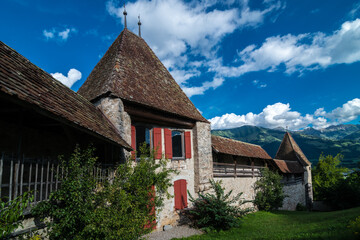 Fototapeta na wymiar Castle of Gruyères in Switzerland