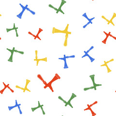 Color Beer tap icon isolated seamless pattern on white background. Vector.