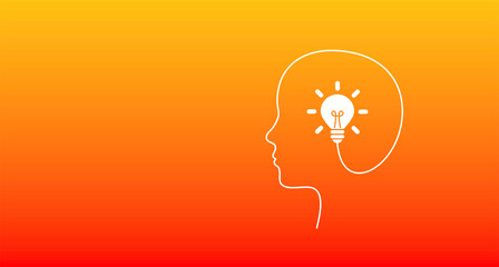 testa, lampadina, idea, colori, creatività, idee	
