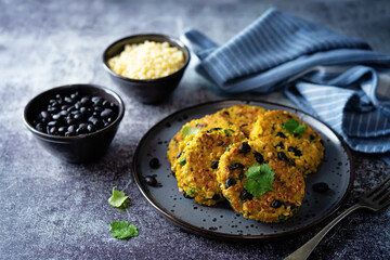 Millet Black Beans Oats Cilantro Burgers