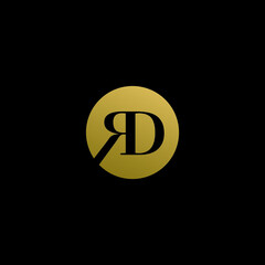 rd luxury logo design vector icon symbol