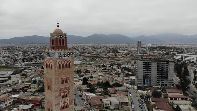 Mezquita de Coquimbo un día nublado en Chile