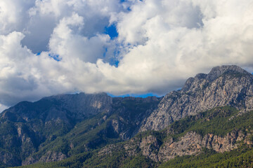 View of the Taurus mountains in Antalya province, Turkey