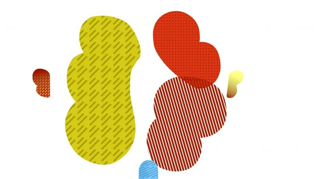 Abstract head of a woman with a lush hairstyle with rolling eyes connects from parts on a white background.