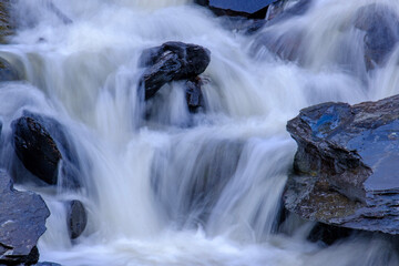 waterfall in the mountains