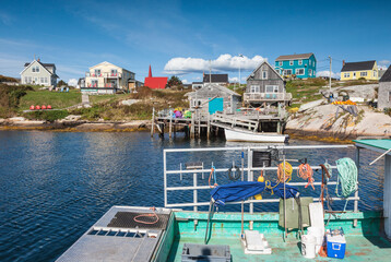 Canada, Nova Scotia, Peggy's Cove. Fishing village on the Atlantic Coast.