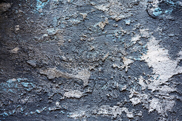 Abstract texture of surface covered with putty. Grain and noise effect. Wall background covered with putty.