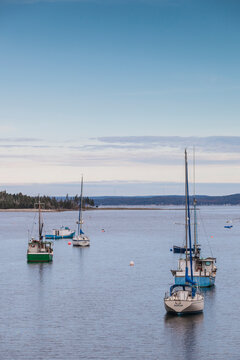 Canada, Nova Scotia, Hacketts Cove. Small coastal harbor.