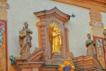 The shrine of Our Lady of Svata Hora, Pribram, Czech Republic.