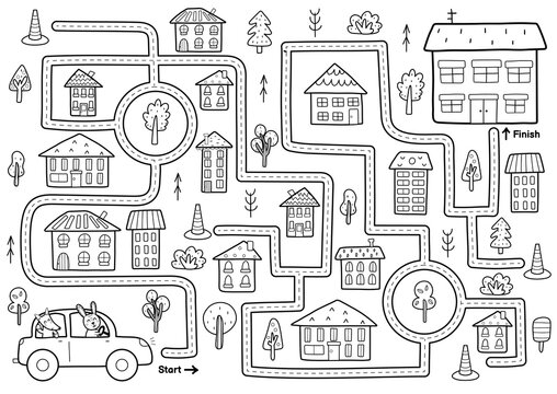 Community Map For Kids Printable
