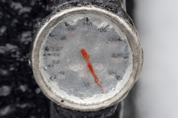 frozen thermometer