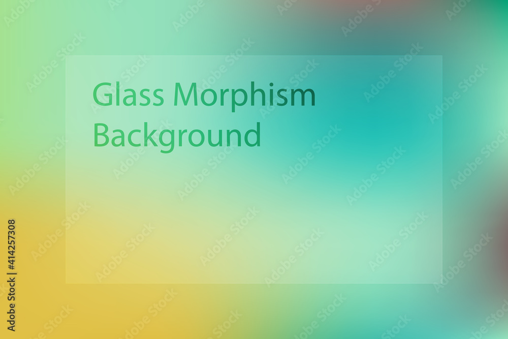 Aufkleber abstract gradient background. transparent frame in glass morphism style