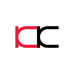 Obraz premium KK letter logo design vector