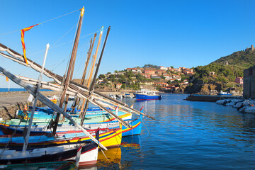 Fishing boats Collioure France