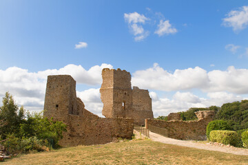 Fototapeta na wymiar Castle Saissac in France