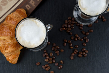 Coffee with a croissant