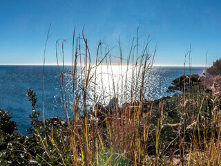 Lever de soleil en bord de mer sur la Côte d'Azur