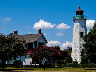 Fort Monroe Lighthouse  In  Hampton, Virginia