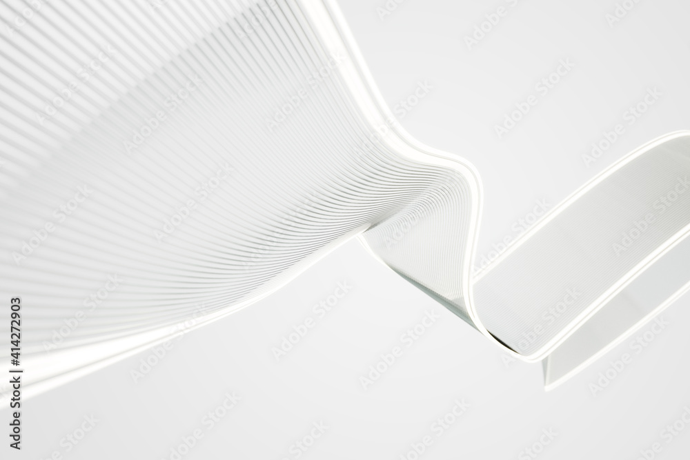 Poster Abstract luminiuos lines at light background