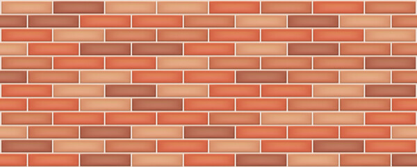 Brick wall. Modern seamless pattern, multicolored brick wall texture. Vector illustration.
