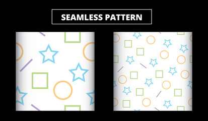 Seamless pattern for gift wrapping paper,  minimal style, fabric, clothes , vector illustration.